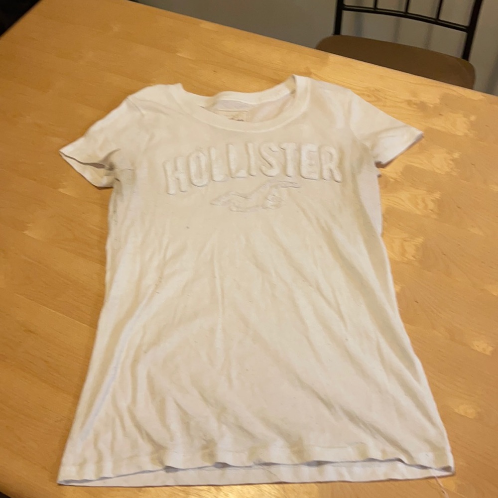 Hollister tee with sewn on letters